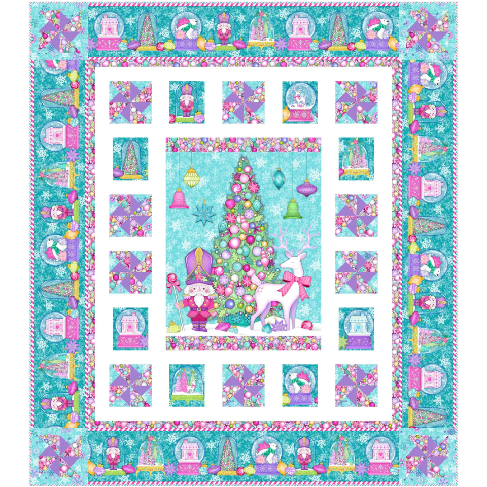 Ladeebug Design ~ A Little Twisted Christmas Quilt Pattern and/or Kit