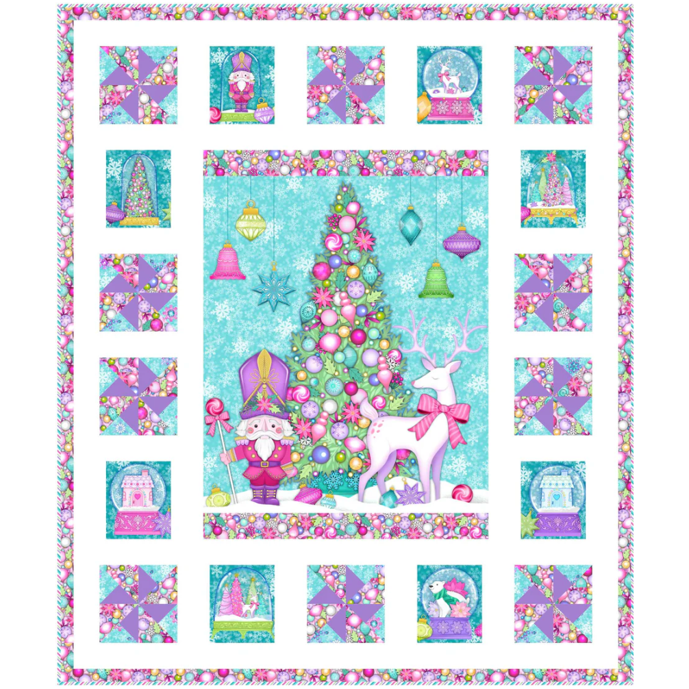 Ladeebug Design ~ A Little Twisted Christmas Quilt Pattern and/or Kit