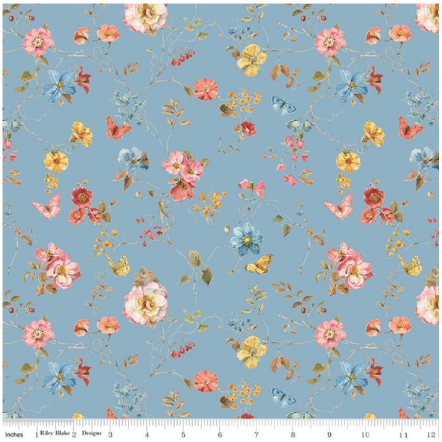 Countryside ~ Floral C14533 Blue