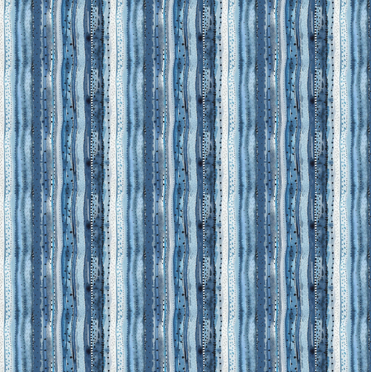 Autumn Forage ~ Stripes ~ Blue 90852-42