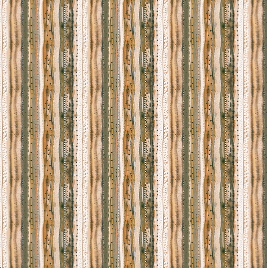 Autumn Forage ~ Stripes ~ Gold 90852-52