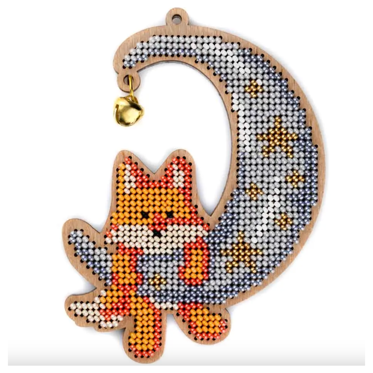 Wonderland | Fox & Moon Bead Kit on Wood FLK-508