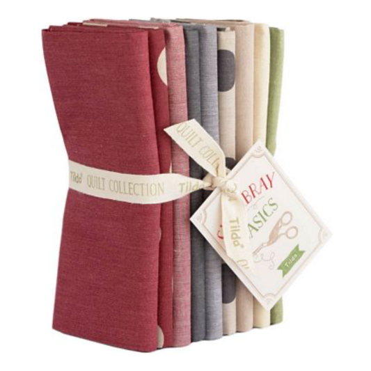 Tilda ~ Creating Memories ~ Fat Quarter Bundle ~ Seasonal Chambray Basics ~ Winter Hues TIL300221