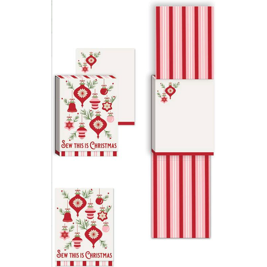 Punch Studio ~ Sew This Is Christmas Notepad