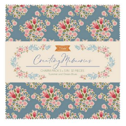 Tilda ~ Creating Memories ~ Charm Pack ~ Summer 32pcs TIL300211