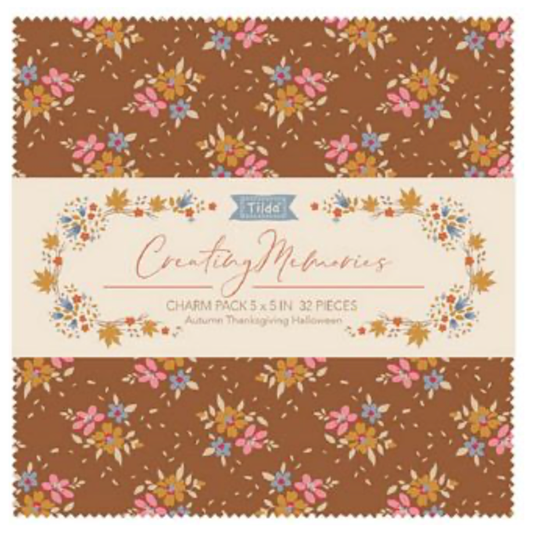 Tilda ~ Creating Memories ~ Charm Pack ~ Autumn 32pcs TIL300212