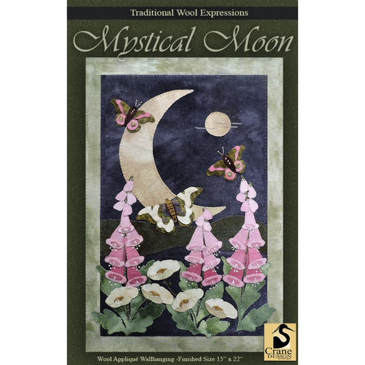 Crane Design | Mystical Moon Wool Applique Pattern