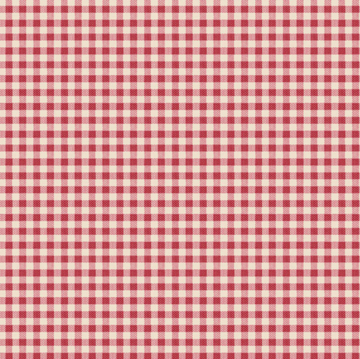 Tilda Creating Memories ~ TIL160087 ~ Gingham ~ Red