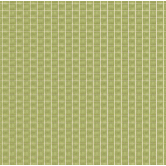 Tilda Creating Memories ~ TIL160066 ~ Plaid ~ Pea Green