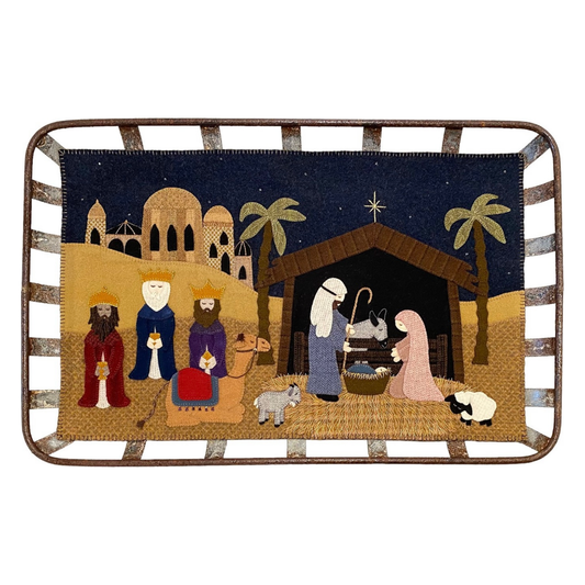 Karen Yaffe Designs ~ Away in a Manger Wool Applique Pattern and/or Kit