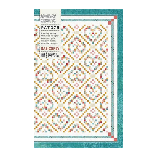 Sunday Brunch | Sunday Hearts Quilt Full Kit with Pattern