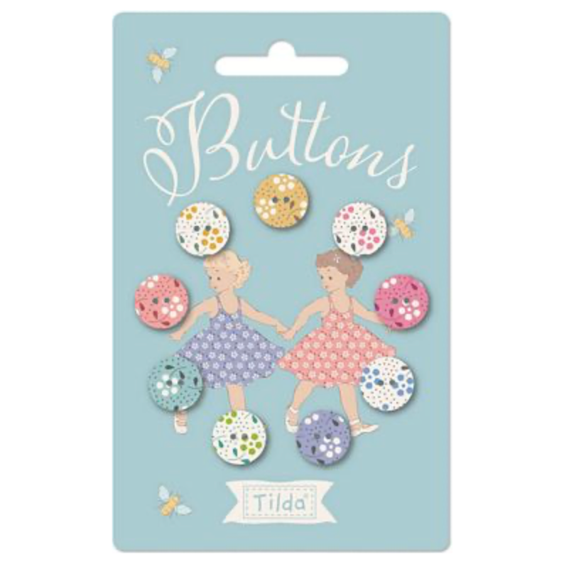 Tilda ~ Meadow Basics ~ Buttons 9pcs ~ 12mm TIL400033