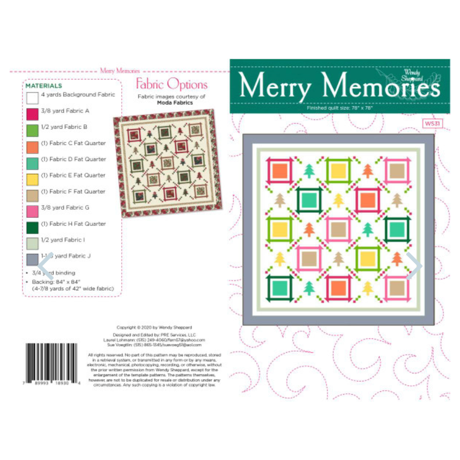 Wendy Sheppard ~ Merry Memories Quilt Pattern