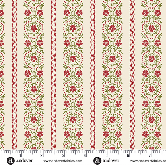 Joy by Laundry Basket ~ Garland ~ A 1050 R Peppermint