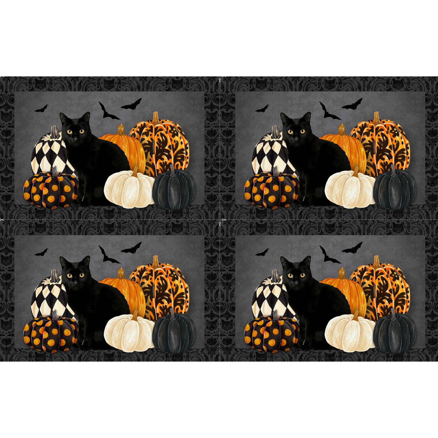 Hallow's Eve ~ Placemats ~ DP27082 99 Black Multi