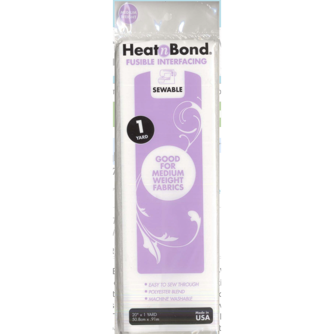 Heat N Bond Fusible Interfacing Medium Weight 20in x 1yd