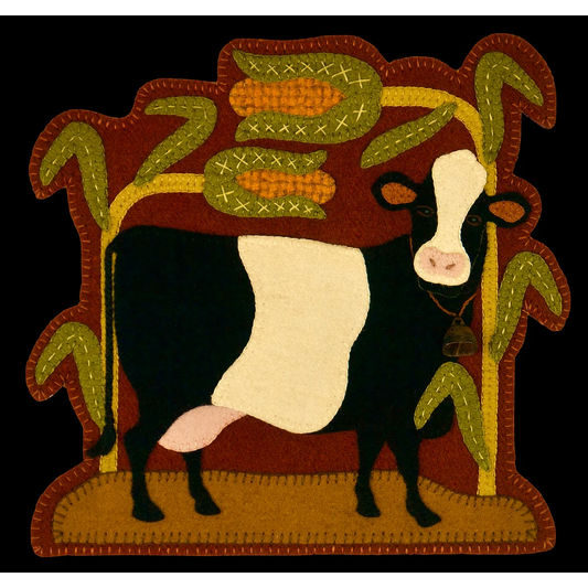 Jerome Thomas ~ Cream Corn Wool Applique Pattern