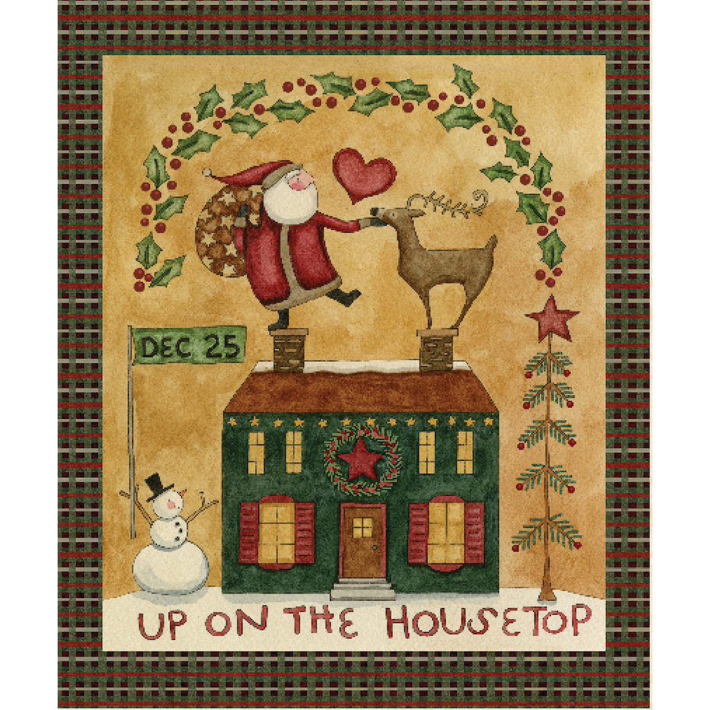 Up on the Housetop ~ Panel ~ P14737-PANEL