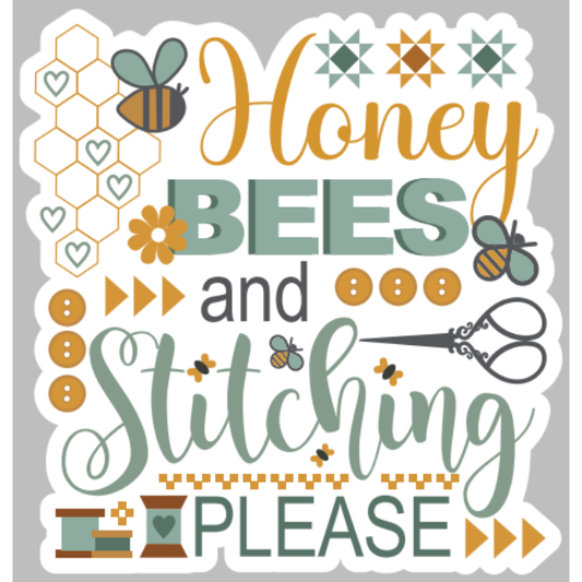 Primrose Cottage  | Honey Bees & Stitching Please Sticker