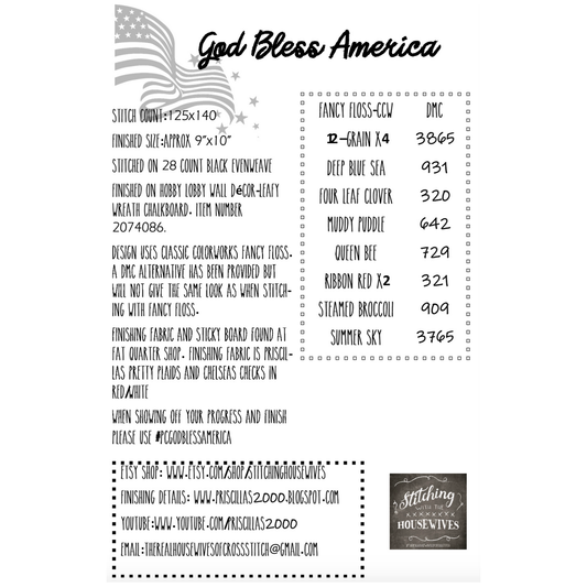 Stitching Housewives | God Bless America