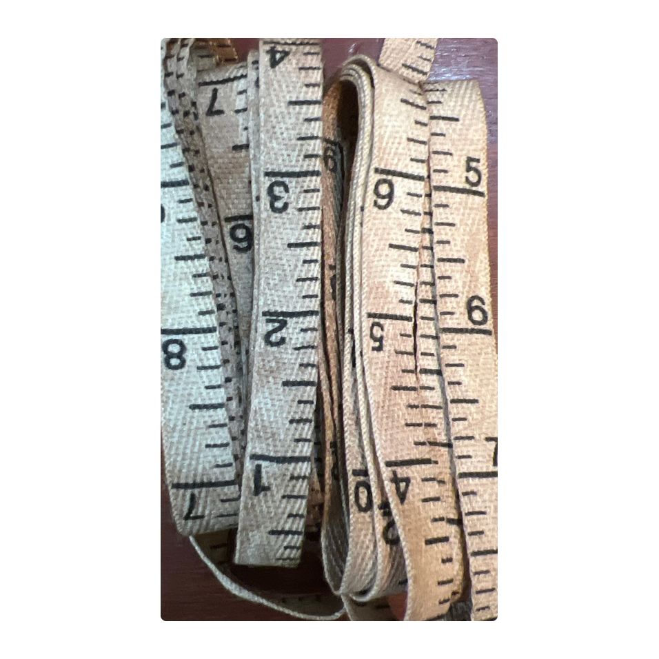 Dames of the Needle | 3/8" Measuring Twill Tape - Cow Fodder