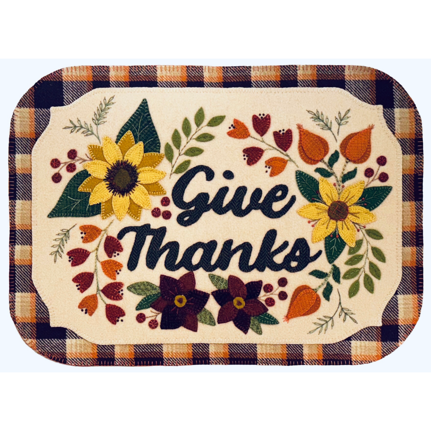 Karen Yaffe Designs ~  Give Thanks Wool Applique Pattern