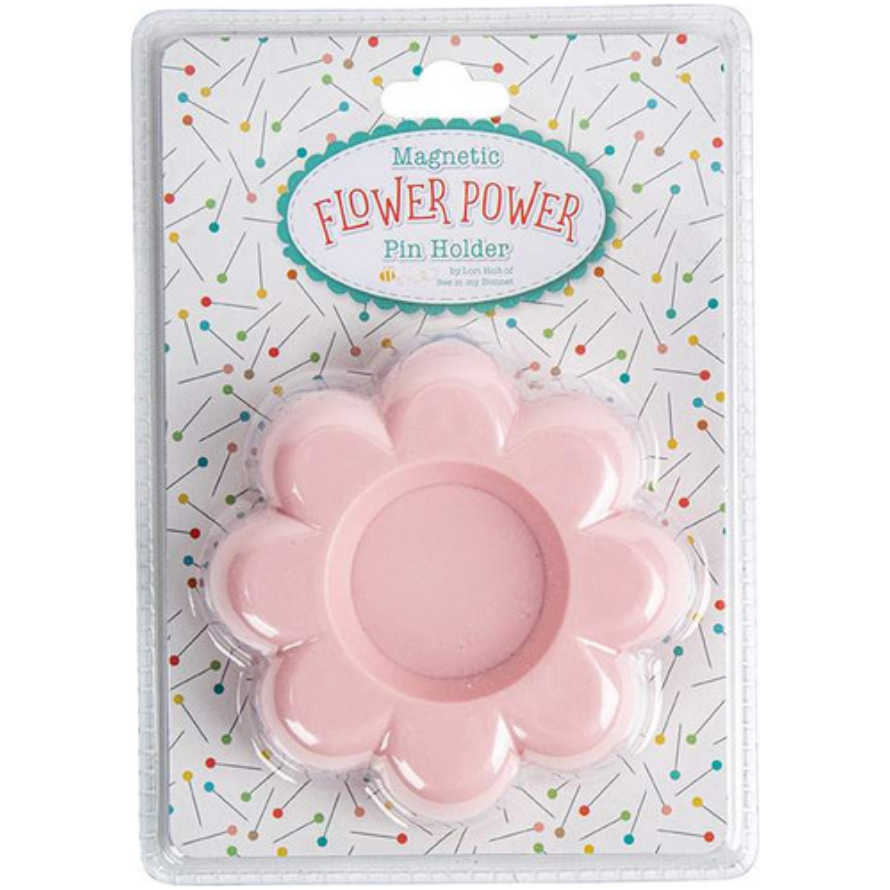 Lori Holt ~ Flower Power Magnetic Pin Holder ~ Frosting