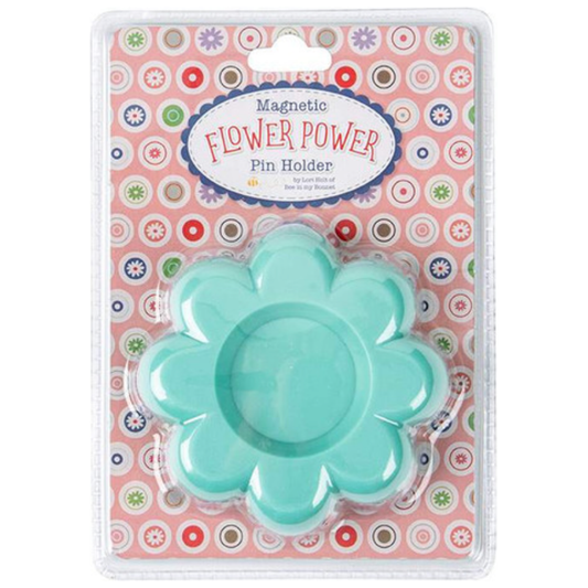 Lori Holt ~ Flower Power Magnetic Pin Holder ~ Sea Glass