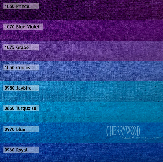 Cherrywood Hand Dyed Fabrics | Galaxy Fat Quarter Bundle