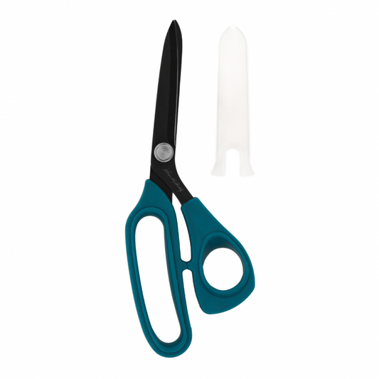 Karen Kay Buckley |  Perfect Scissors Dark Teal 8-1/2in Bent Handle Micro-Serrated Non-Slip Blade