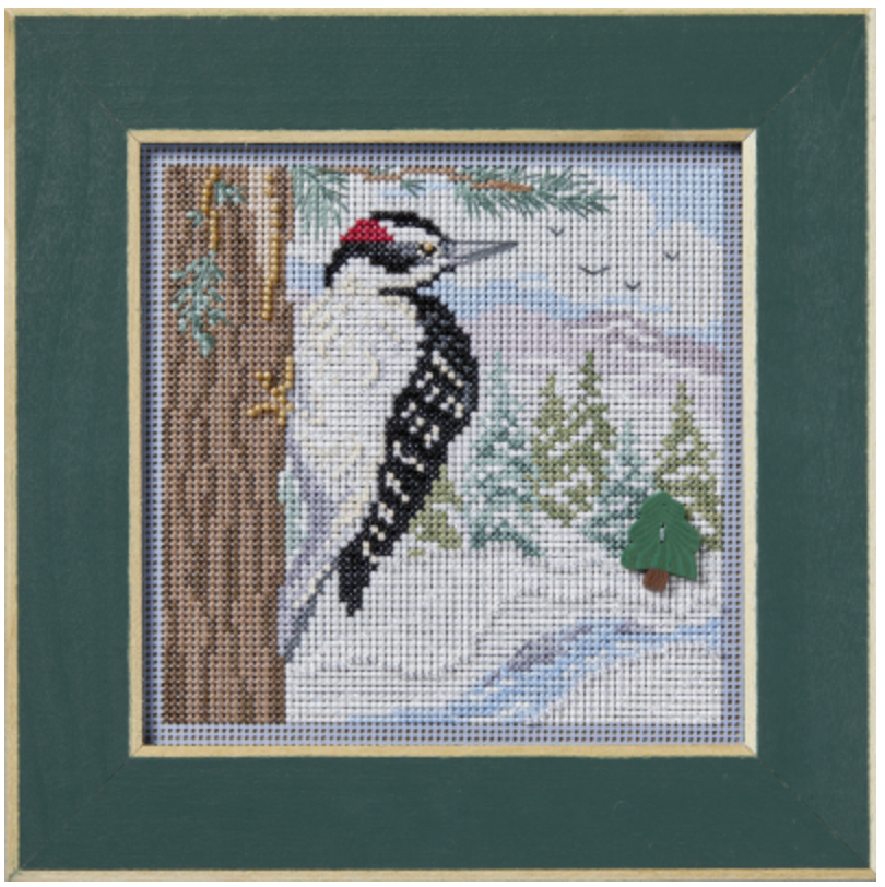 2024 Buttons & Beads Winter Series | Winter Woodpecker