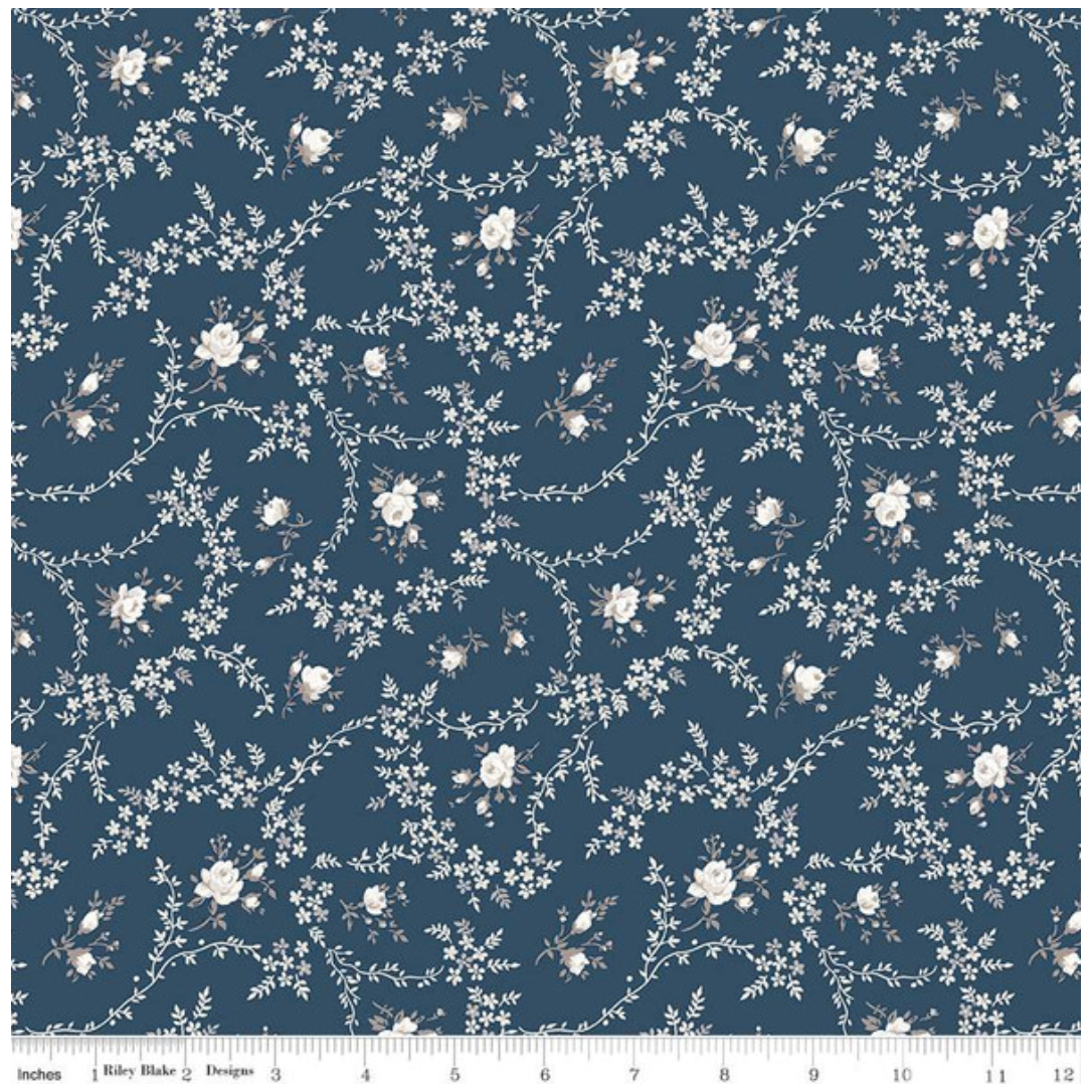 Serenity Blues ~ Vines ~ C14783-NAVY