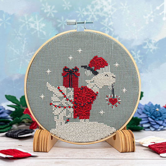 Counting Puddles | Snowflake Goat Ornament