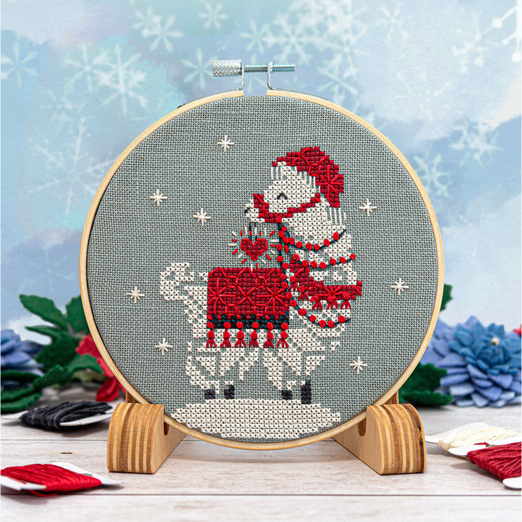 Counting Puddles | Snowflake Llama Ornament