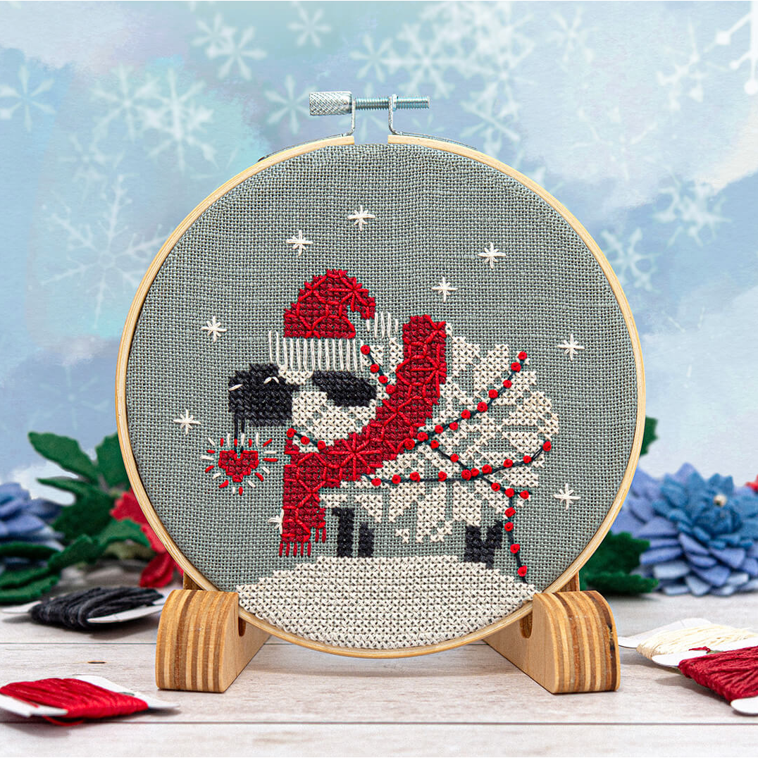 Counting Puddles | Snowflake Sheep Ornament