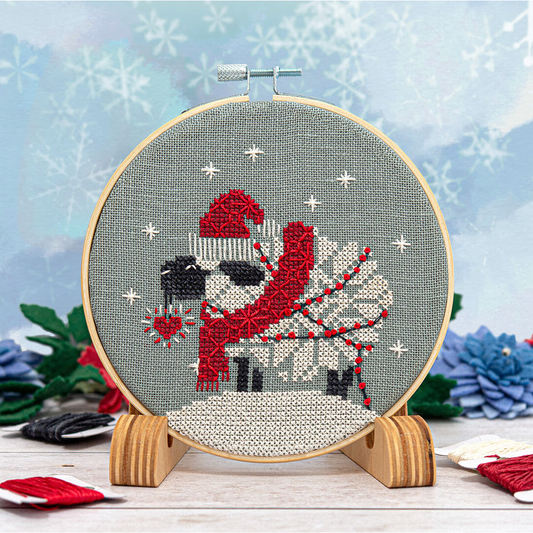 Counting Puddles | Snowflake Sheep Ornament