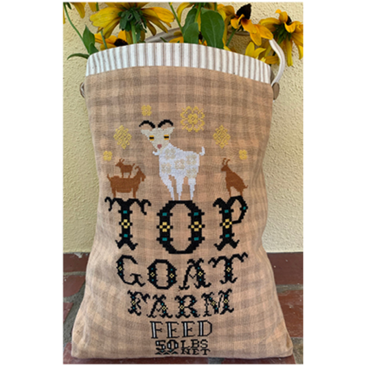 Carriage House Samplings | Goat Feed Sack 9th in the Feed Sack series