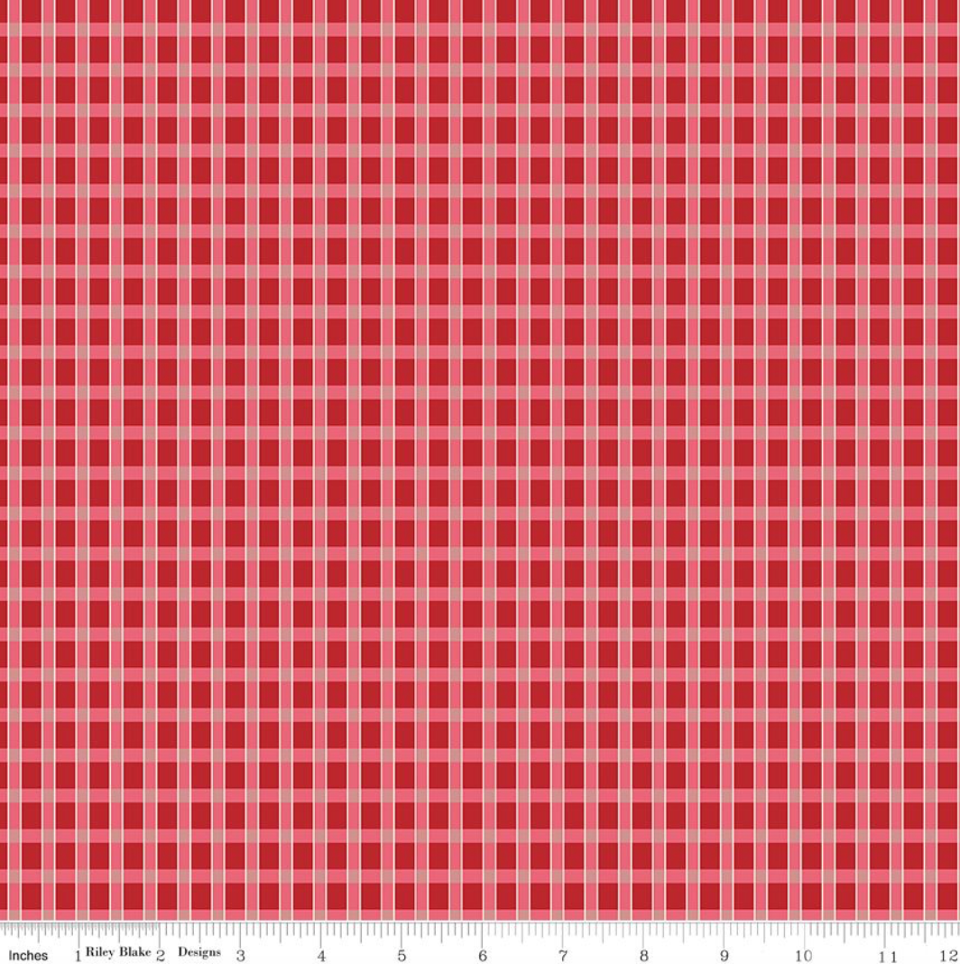 Lori Holt Home Town Holiday ~ Plaid C14905-SCHOOL
