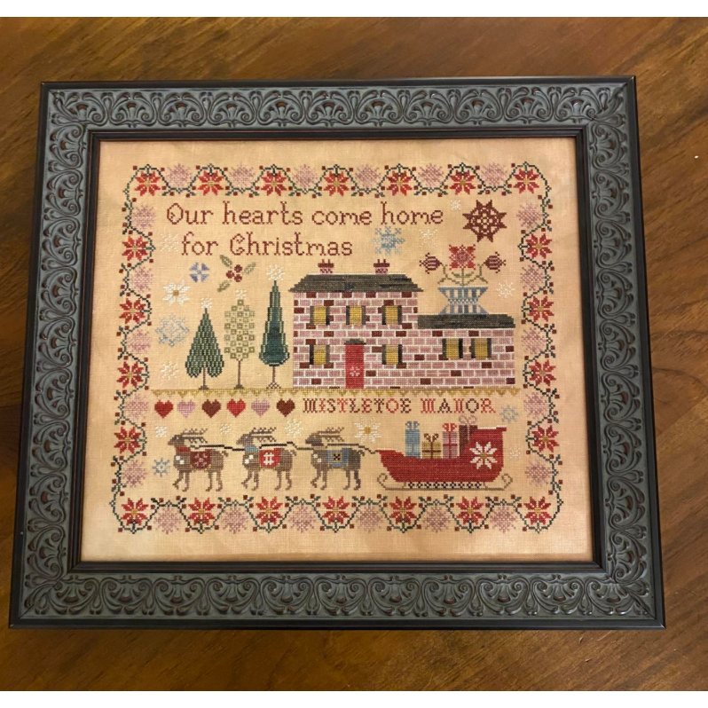 Pansy Patch Quilts & Stitchery | Mistletoe Manor Sampler and Smalls