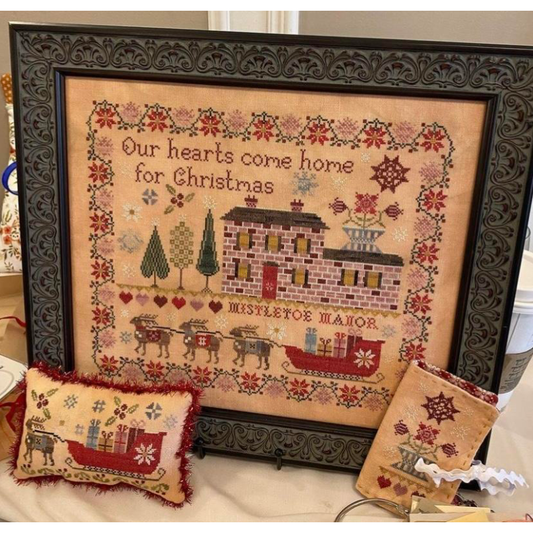 Pansy Patch Quilts & Stitchery | Mistletoe Manor Sampler and Smalls