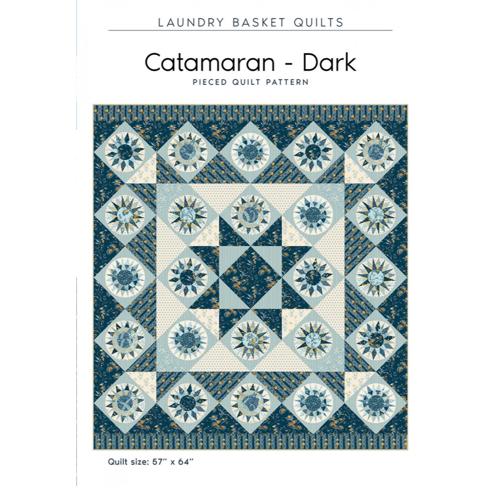 Laundry Basket Quilts ~ Catamaran - Dark Quilt Pattern