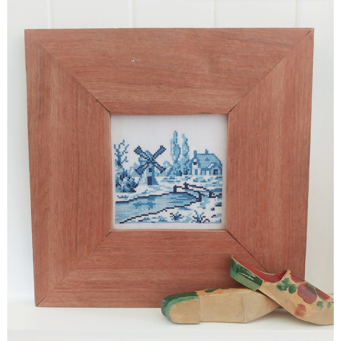 Mojo Stitches | Over the stream, by the mill: An antique reproduction