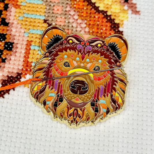 Meloca Designs | Mandala Bear Needle Minder