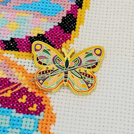 Meloca Designs | Mandala Butterfly Needle Minder