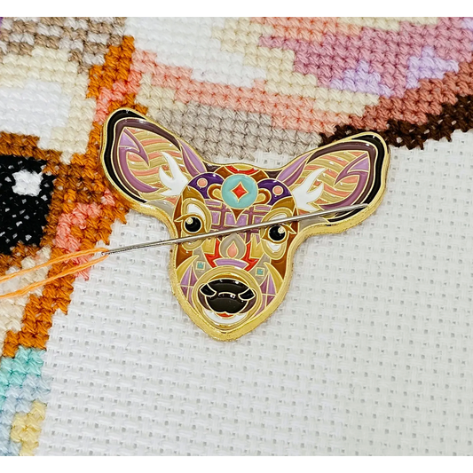 Meloca Designs | Mandala Deer Needle Minder