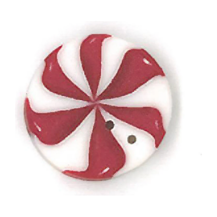 JABC | Medium Peppermint Swirl Button