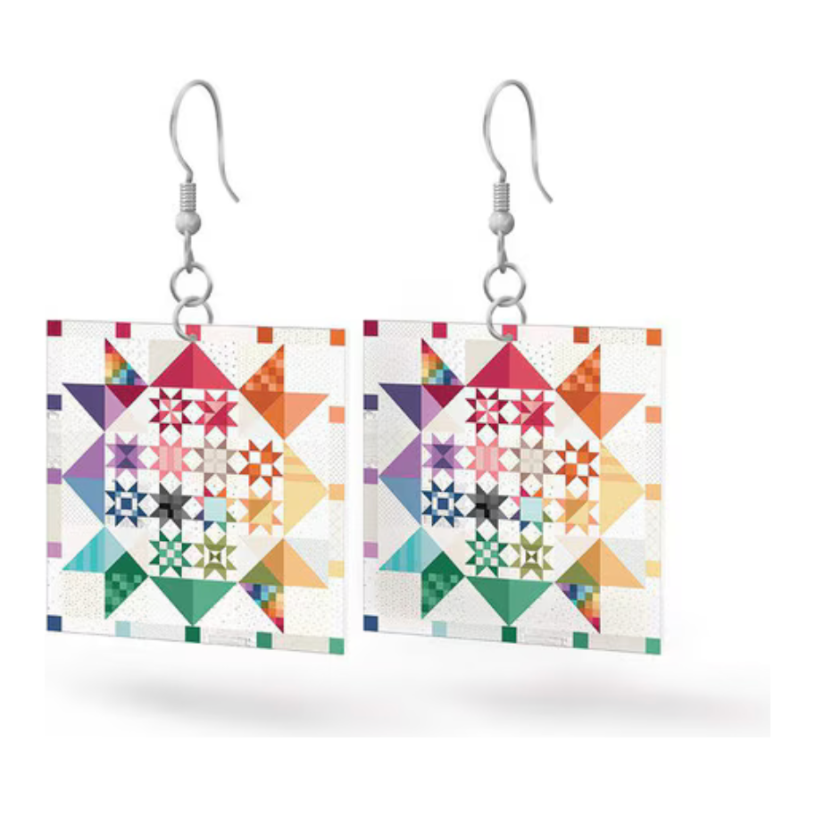 Hometown Leatherworks ~ Square Earrings ~ Shine Together