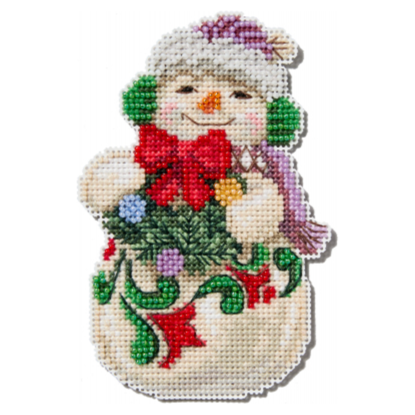 2024 Jim Shore Series | Snowman with Earmuffs Cross Stitch Kit