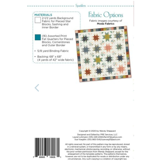 Wendy Sheppard ~ Sparklers Quilt Pattern