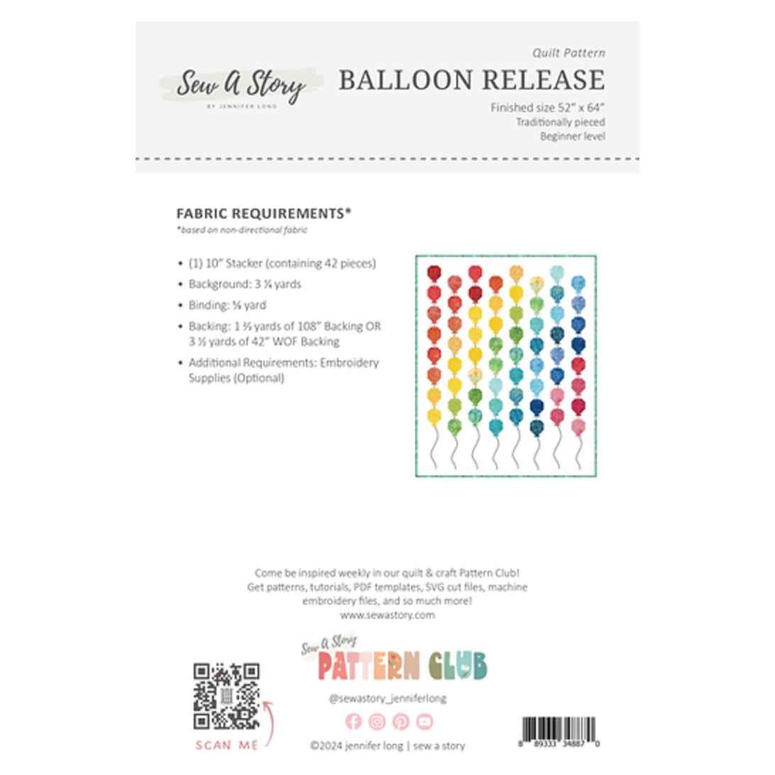 Jennifer Long ~ Balloon Release Quilt Pattern